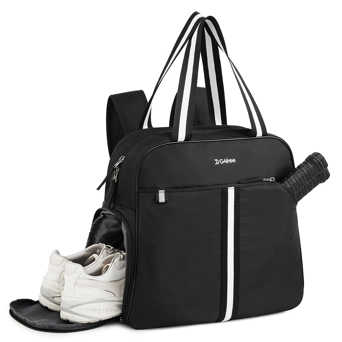 Court Tote with Shoe Compartment